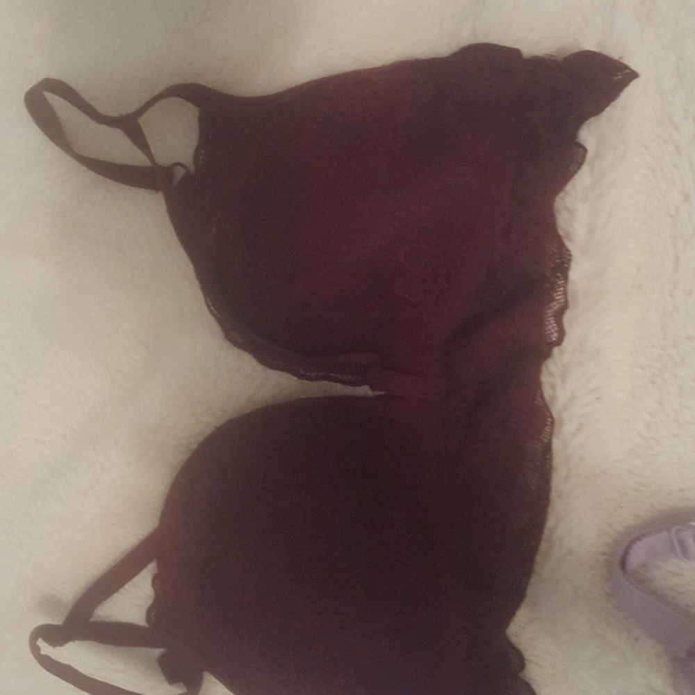 PINK VICTORIA'S Secret burgandy bra